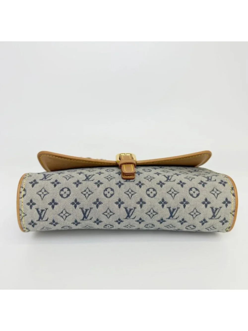 Louis Vuitton Monogram Mini Camille Shoulder Bag Canvas Leather Gray Beige